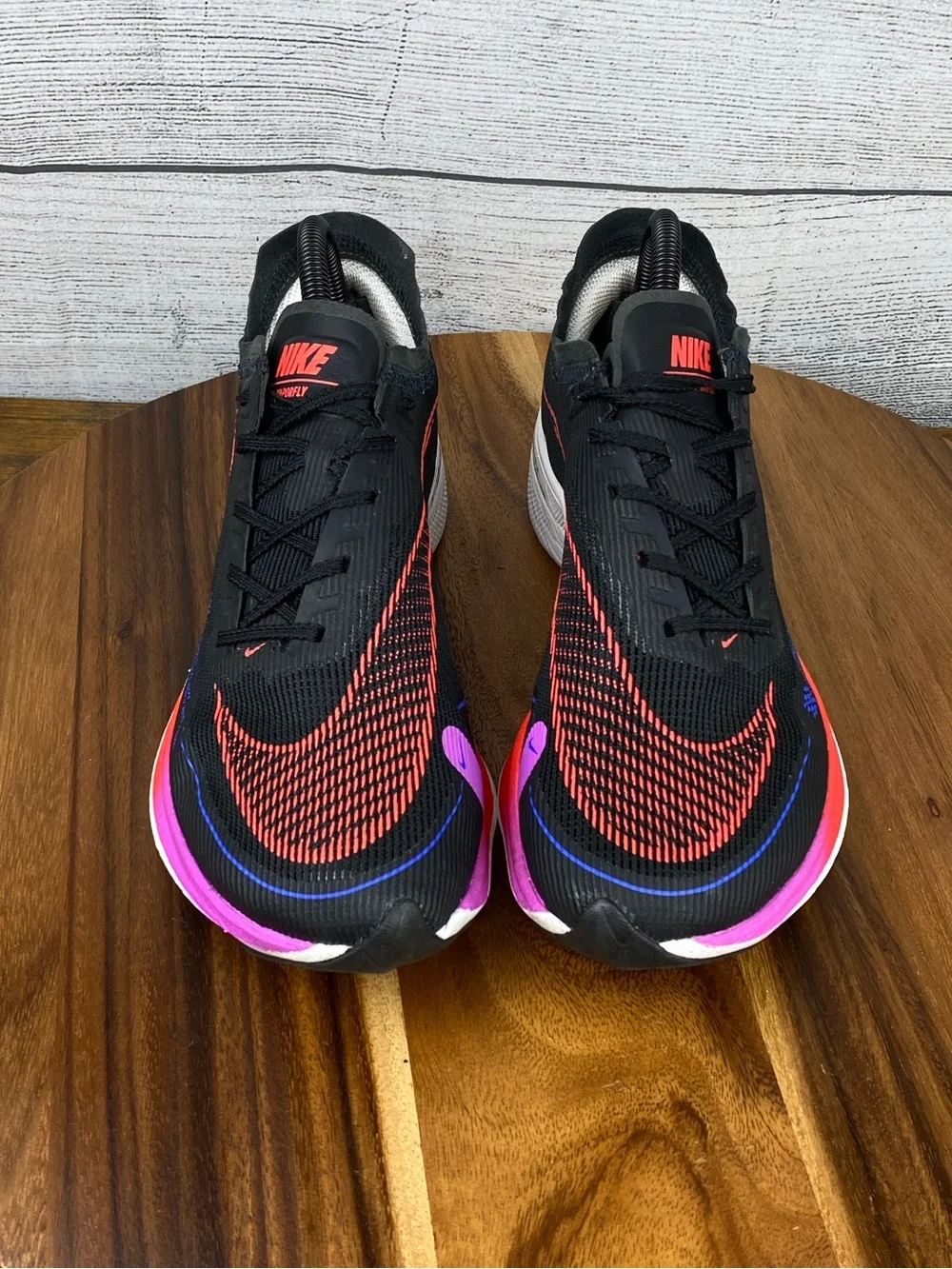 Nike ZoomX Vaporfly Next% 2 Black Fuchsia Crimson Running Shoe Women’s Size 8.5